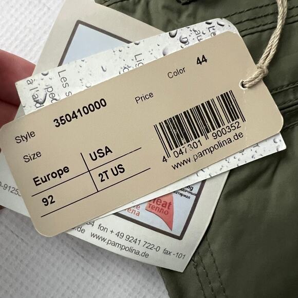 PL.05 by Pampolino Water Repellent Insulated Pants Boys Size 2T NEW - Picture 9 of 12